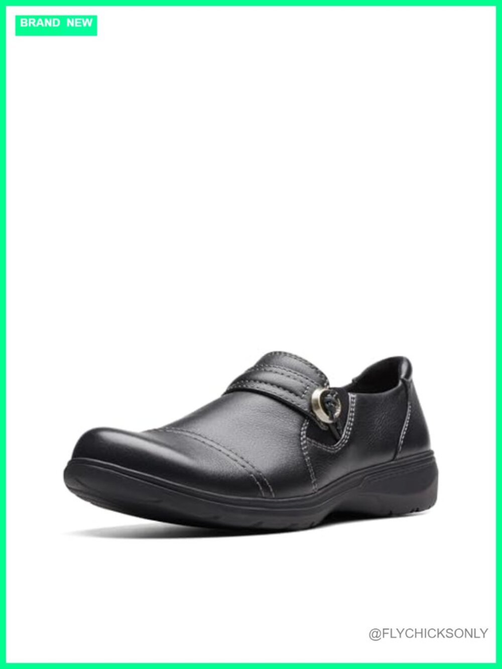Faux Leather Loafers Flat Pull-On Closed Toe Casual Walking Shoes